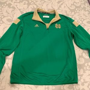 Adidas University of Notre Dame Climalite shirt ☘️